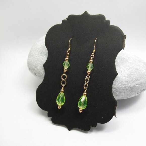 Uranium and 14k gf earrings - Picture 9 of 10